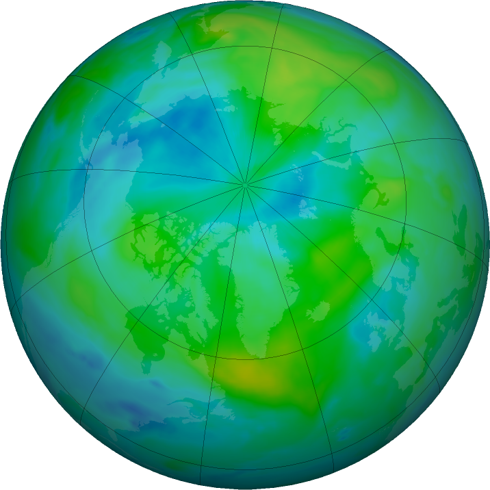 Arctic ozone map for 17 September 2018